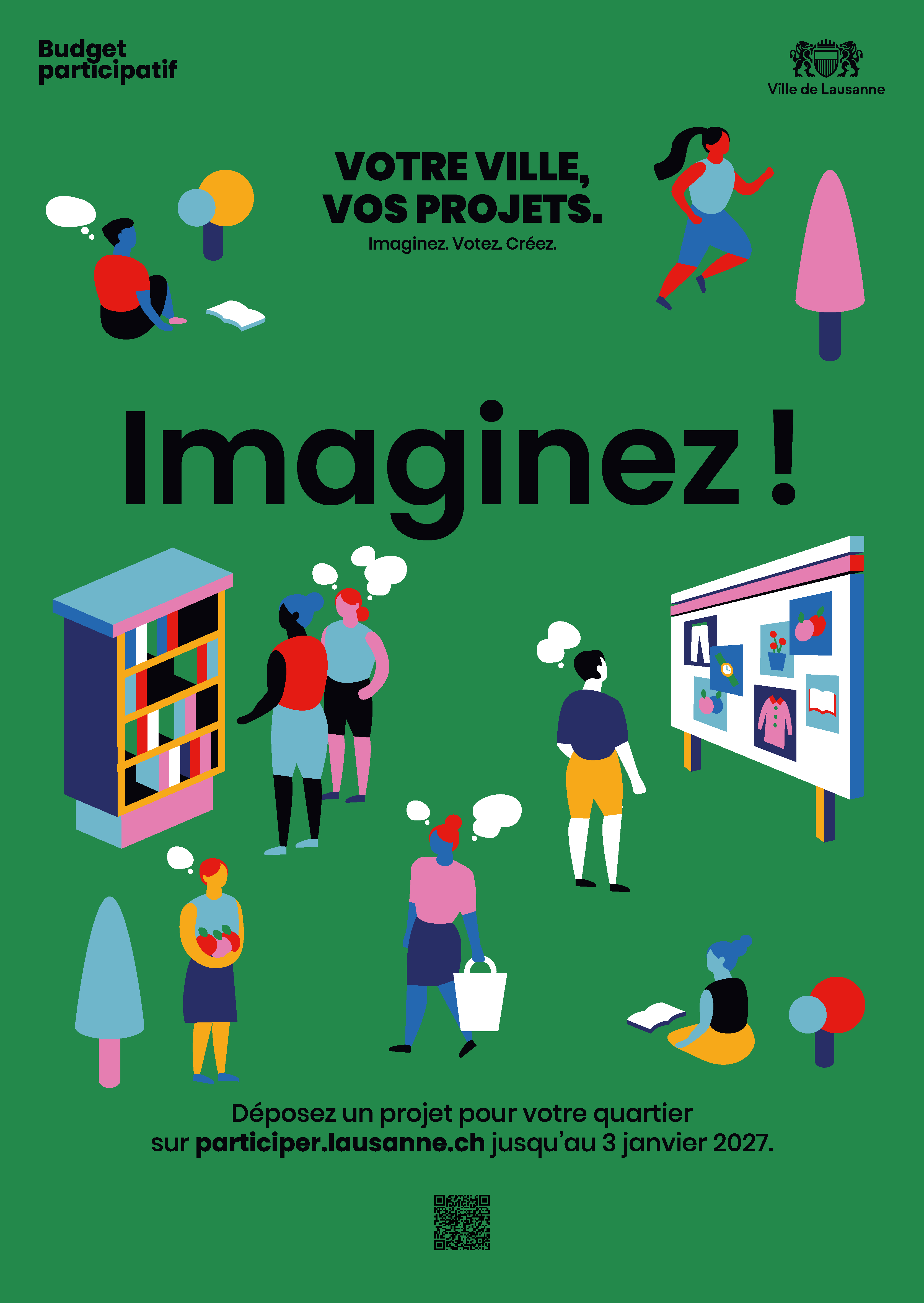affiche de lancement du budget participatif 2026-2027