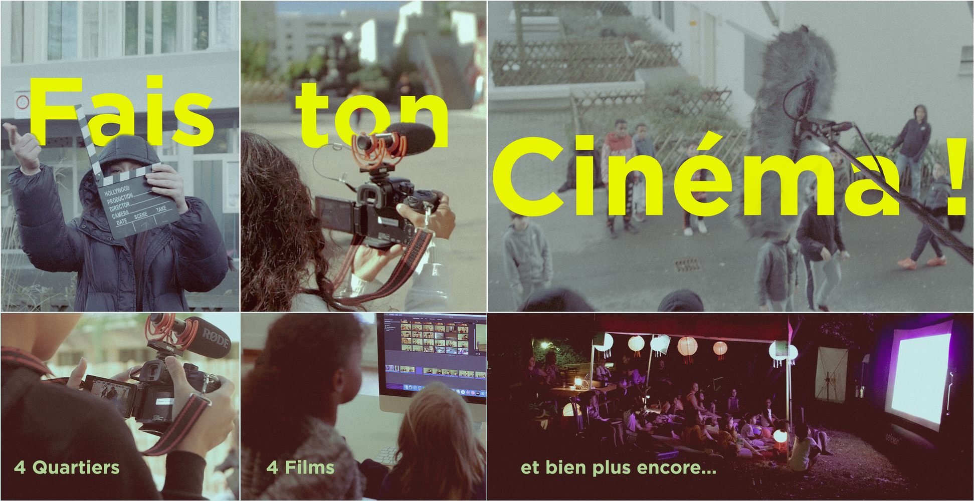affiche du projet "fais ton cinéma"
