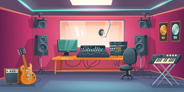 Image média: Studio d'enregistrement et ateliers de production musicale « GrábaTe ! », maison de quartier des Faverges.