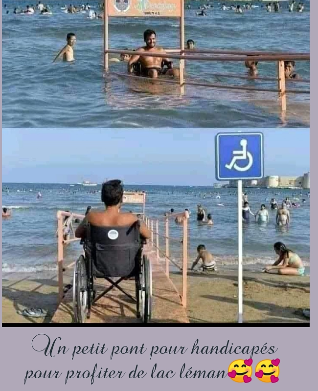 Слика из медија: Pont magique pour handicapés